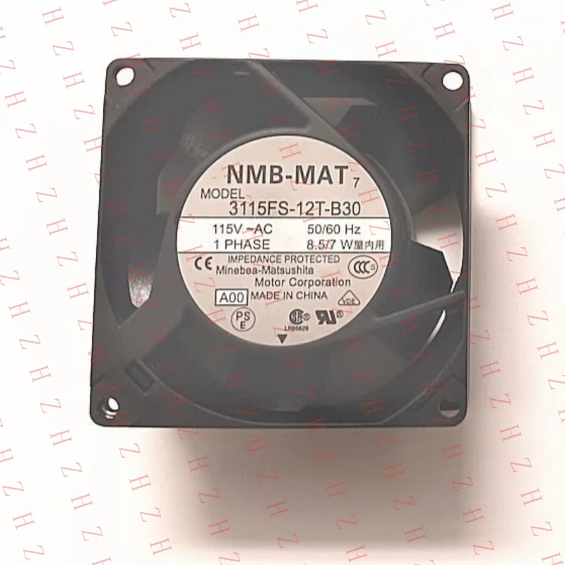 

P+ 8pcs for NMB-MAT 80x80 Brushless FAN 3115FS-12T-B30 115V AC 50/60Hz 8.5/7W
