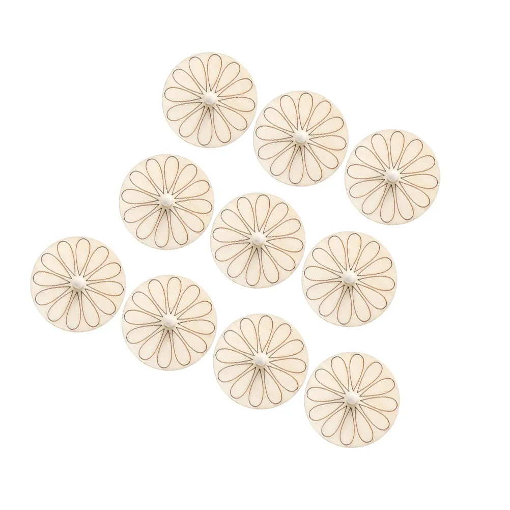 

10 шт. деревянных вращающихся гироскопов для детей, набор для самостоятельной росписи, классические развивающие игрушки для развития координации рук и глаз у детей