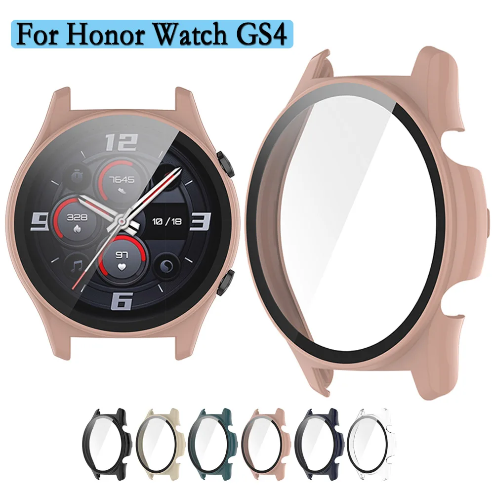 สำหรับนาฬิกา Honor เคส GS4กันกระแทกแบบเต็มหน้าจอ PC เคสแข็งกระจกเทมเปอร์คุณภาพสูง