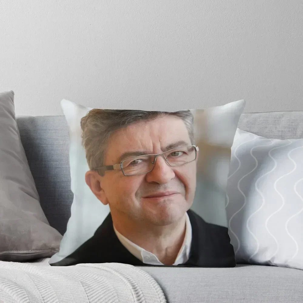 jean luc melenchon 2022 Throw Pillow Couch Cushions Cushion Cover pillow