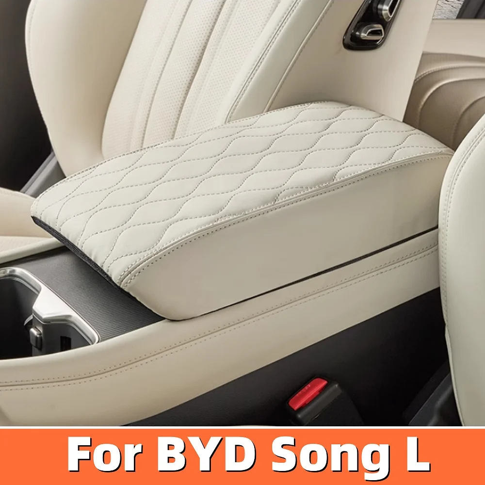 

For BYD Song L 2023 2024 Car Styling Armrest Box Cover Original Color Protection Cover Mat Change Decoration Auto Accessories