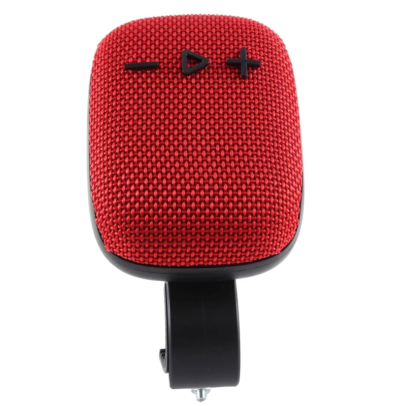 WIND3 Wireless Bluetooth Speaker Outdoor Bicycle With Fixed Bracket Mini Subwoofer Card Mini Audio 9X7.3X3.6Cm Red