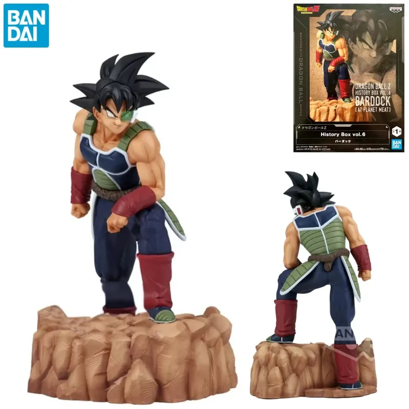 IIn Stock Original Bandai Banpresto Anime Dragon Ball Z Bardock 14CM PVC Anime Figures Collection Model Toys Ornaments Gifts