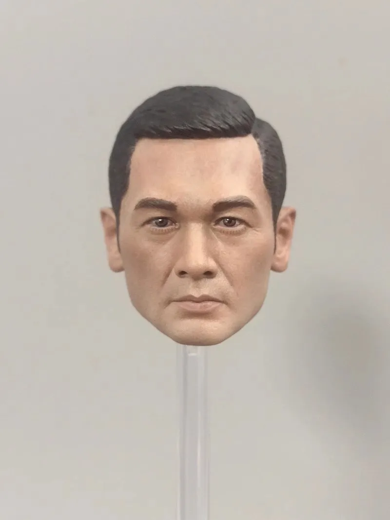 

1/6 Male Soldier Fang Zhongxin Head Carving Sculpture Model Toy Fit 12'' Action Figure Body In Stock