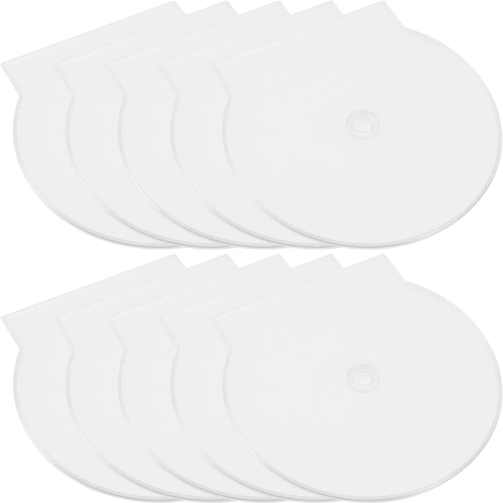 

20 Pcs CD Cases PP Single Disc Portable Storage Reusable Clear Boxes Travel DVD Holders Lightweight Compact