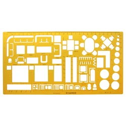 Design de decoração de interiores Layout de móveis Modelo arquitetônico Régua Desenho D5QC