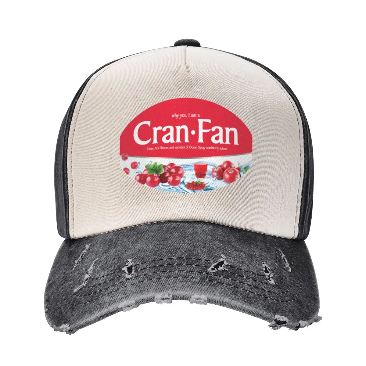 Cran Fan - Ocean Spray cranberry juice merch Baseball Cap Cosplay Vintage Hat Baseball Cap Hat Beach Men Luxury Brand Women's