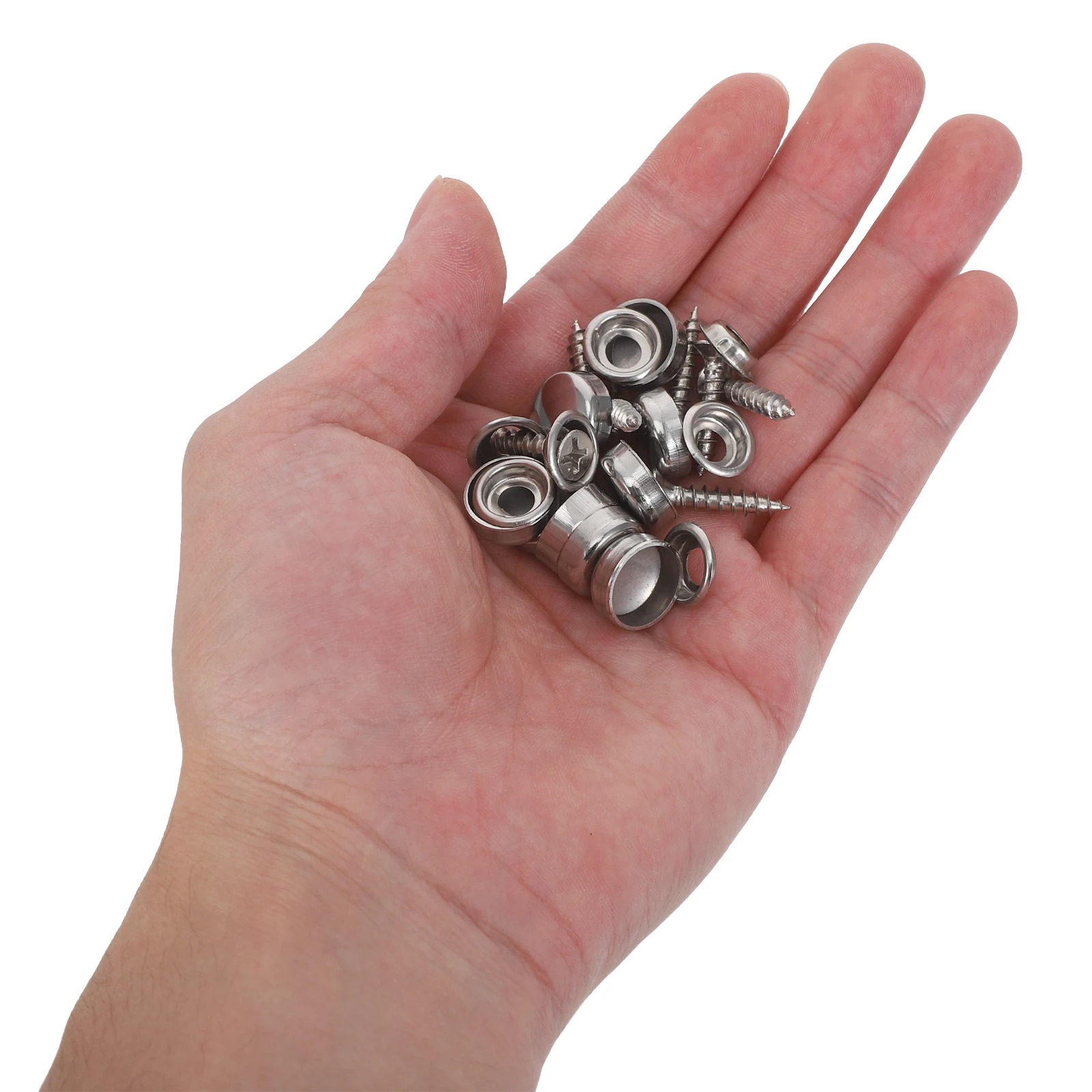 24 مجموعات نحى الفولاذ المقاوم للصدأ قبعات المسمار السحابات الزخرفية مرآة تصاعد مسامير قبعات للزجاج الفضة الأثاث السحابات #1