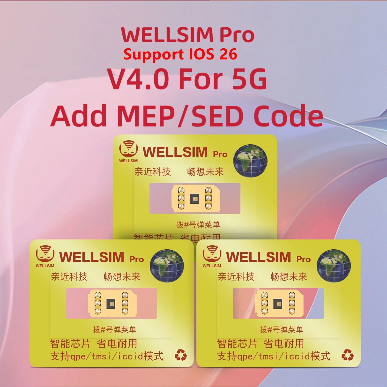 

Новейший WellSim Pro V4.0 5G с QPE и MEP 2025 года для iPhone 6S/SE/7/8/X/XR/XSM/11/12PM/13/14PM/15pro/15promax/16 promax