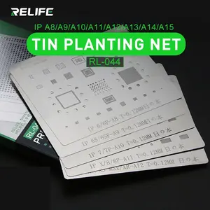 Bilashmart RELIFE Phone Logic Board BGA Repair Stencil iPhone 7/8/X/13/14/15/16/17Pro Motherboard IC Chip Ball Soldering Net