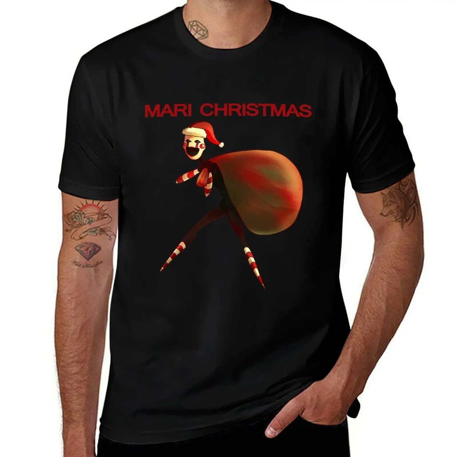 

t t quality Christmas shirt Mari high cotton cotton funny shirts cotton shirts pack T-Shirt t