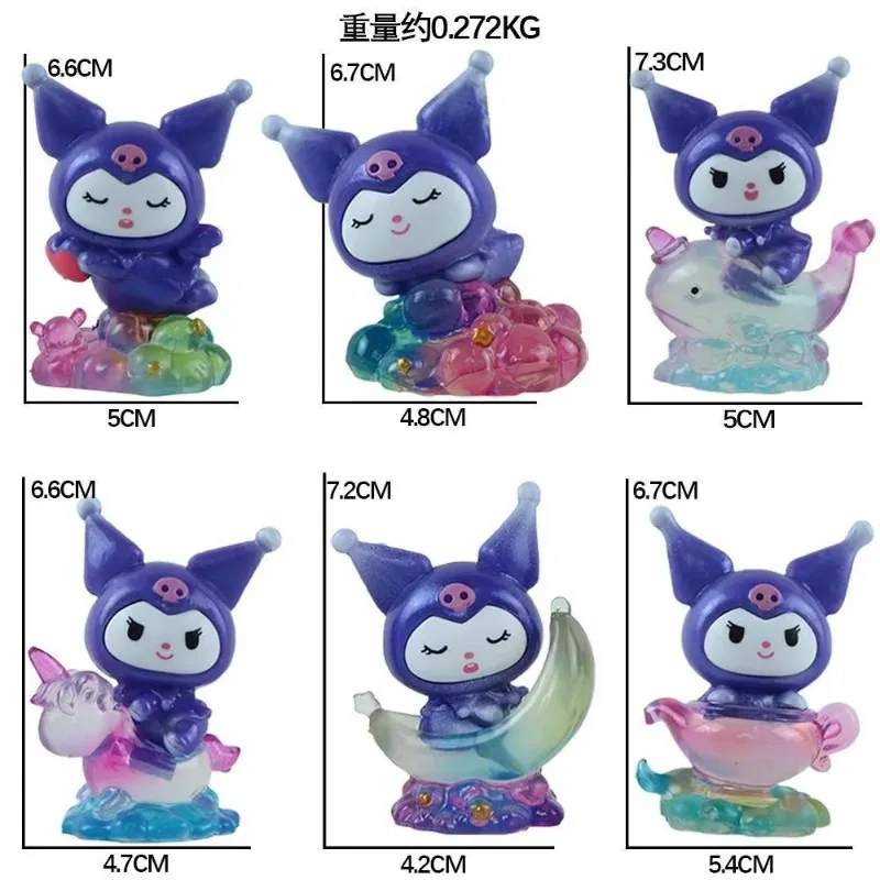 Sanrio Kuromi Hipper Dreaming Starry Sky Blindbox Oryginalna figurka kolekcjonerska dekoracyjna zabawka dla dzieci model na prezent