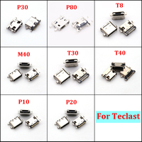 USB Charging Socket For Teclast T40 M40 TLA007 P20HD P20 10.1 Inch M30 Pro T8 P80 P98 USB Charger Charging Dock Port Connector