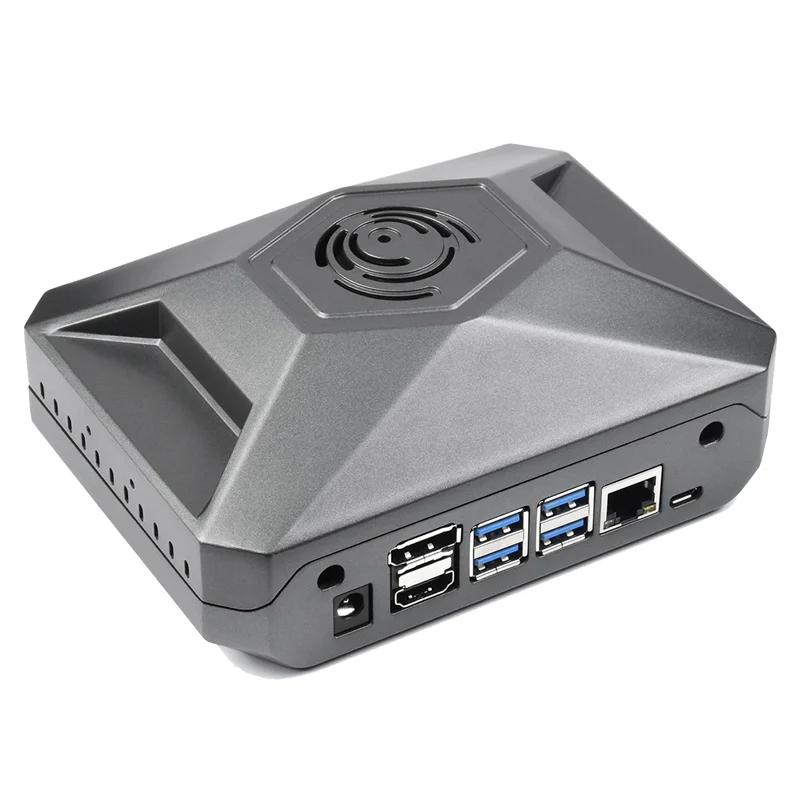 Металлический корпус с охлаждением и защитой серо-черный без антенны для корпуса Jetson Nano (F), для комплекта разработки Jetson Nano