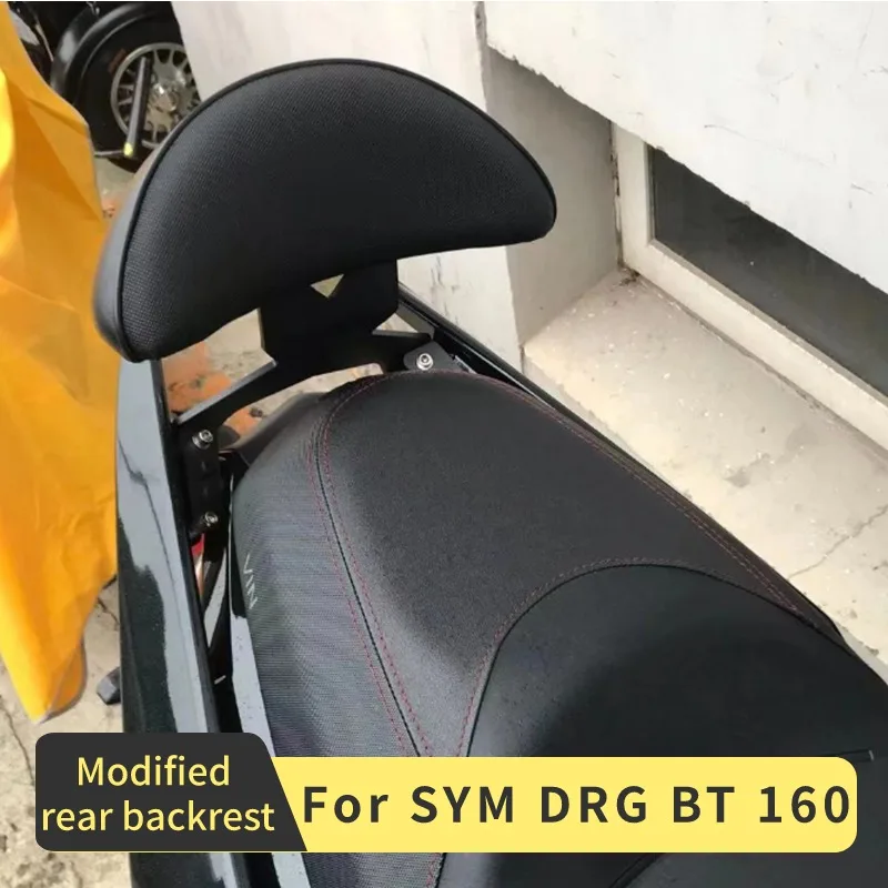 

Accessories Motorcycle Passenger Seat Rear Backrest Cushion Back Rest Pad For SYM DRG BT 160 Backrest