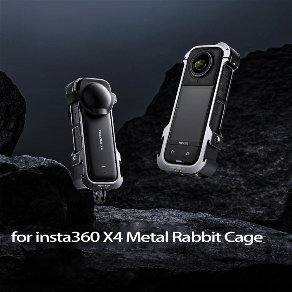 Aluminum alloy Rabbit cage For Insta360 X4 Camera Protector Case Full around Cover Scratch-proof Anti-Dirty Accessories