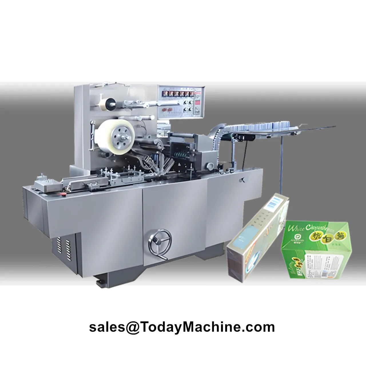 Automatic Horizontal Three-Dimensional Transparent Perfume Bottle Gift Box Plastic Film Wrapping Machine