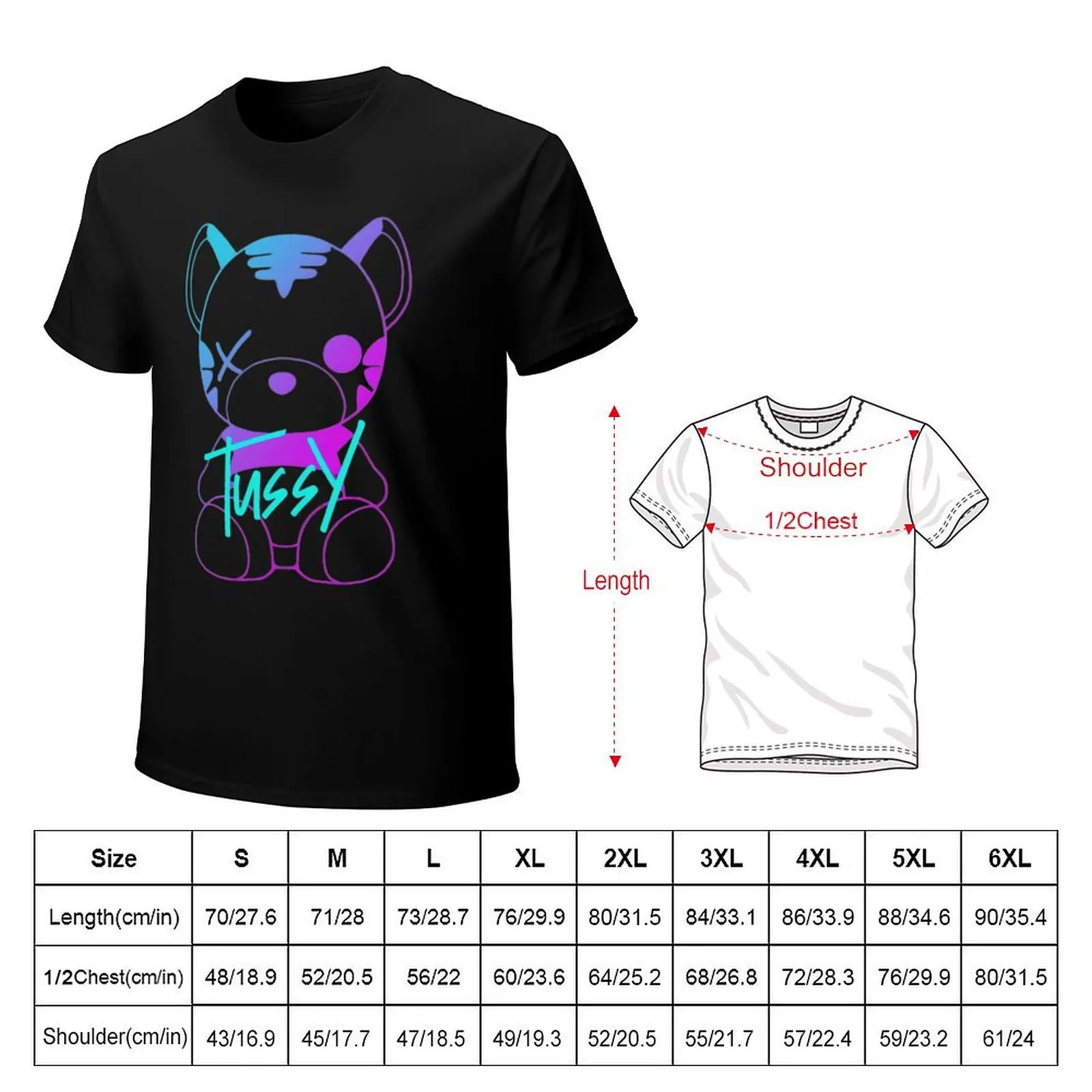 Tussy Games 1 T-Shirt graphic t shirts oversizeds T-shirt men