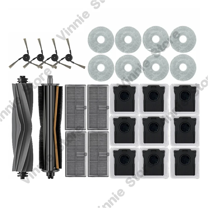 For Dreame L40 Ultra / X40 Ultra Main Side Brush Tricut Main Side Brush Hepa Filter Mop Cloth
