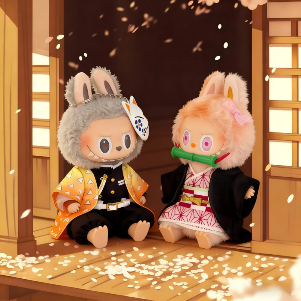 ชุดเสื้อผ้าตุ๊กตา Labubu ขนาด 15/17 ซม. พร้อมอุปกรณ์เสริมสำหรับแต่งตัว ชุดแฟนซี ชุดฮาโลวีน ของเล่น