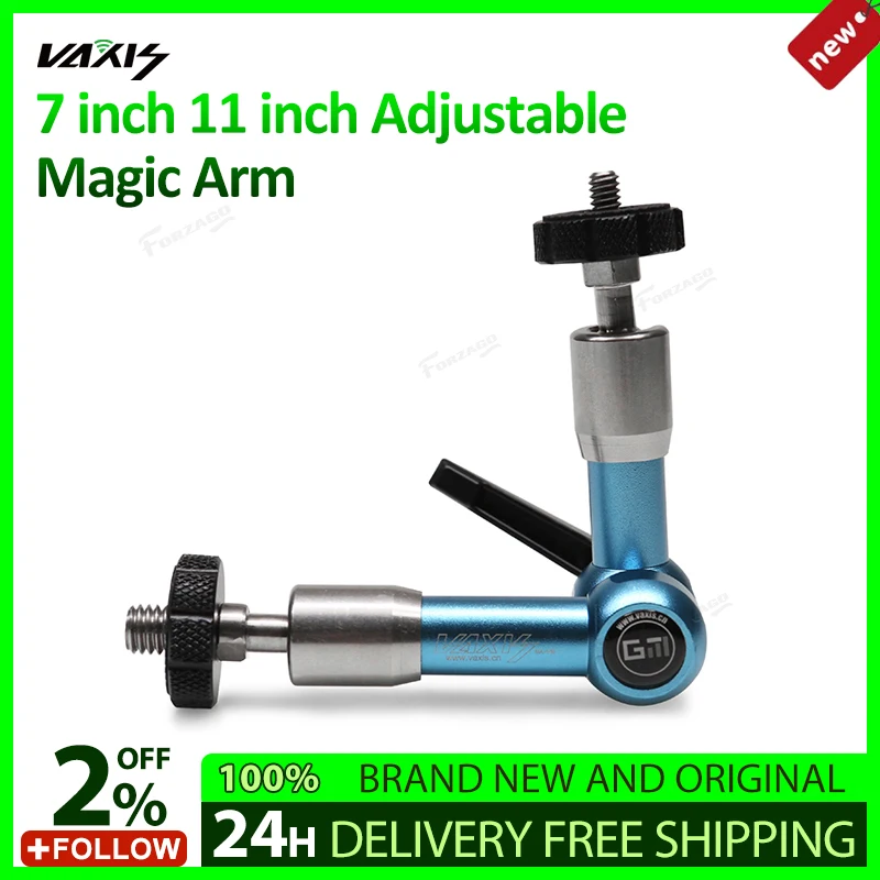 VAXIS 7-дюймовый 11-дюймовый регулируемый волшебный кронштейн для камеры, шарнирный фрикционный ноговой кронштейн для HD-монитора, видеосъемки, микрофона