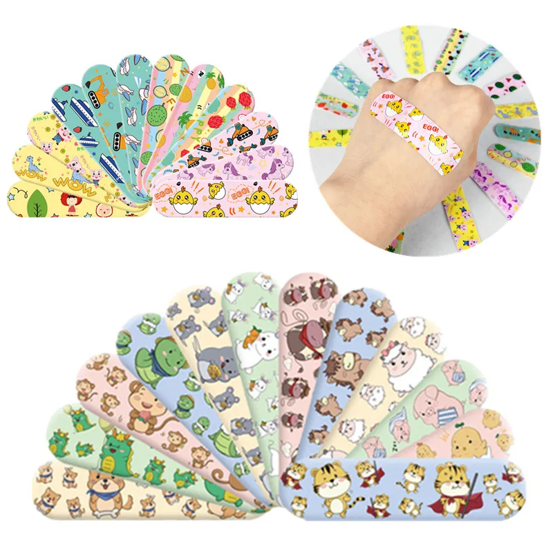 

120pcs/set Cartoon Band Aid Hemostasis Medical Strips Wound Plaster for Children Adult Skin Patch Adhesive Bandages Plasters