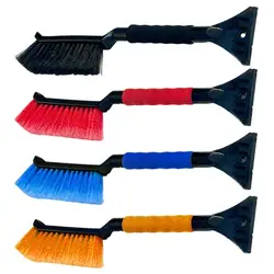 Car Ice Scraper and Brush Car Scraper Snow Brush Window Ice Scraper Snow Remover for Car Ergonomic Foam Grip Window Snow Cleaner