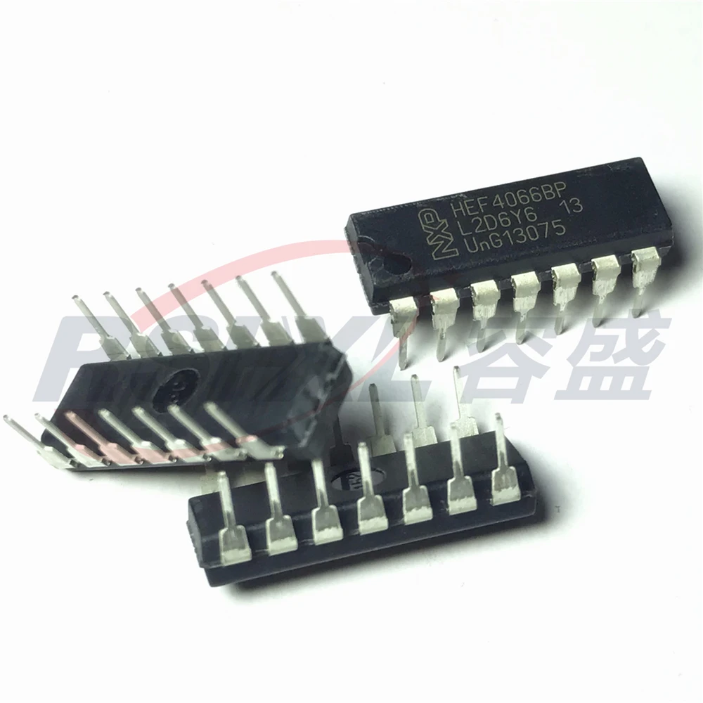 HEF4066BP HEF4066B HEF4066 DIP-14P baru asli 10 buah/lot