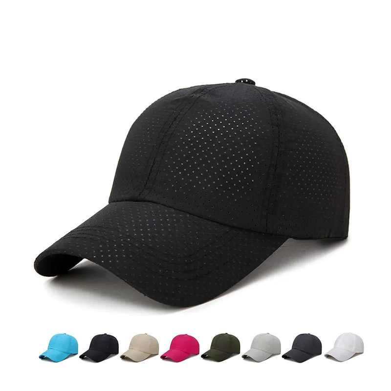 2024 New Summer Men Women Snapback Quick Dry Mesh Baseball Cap Sun Hat Bone Breathable Hats Adjustable outdoor hat