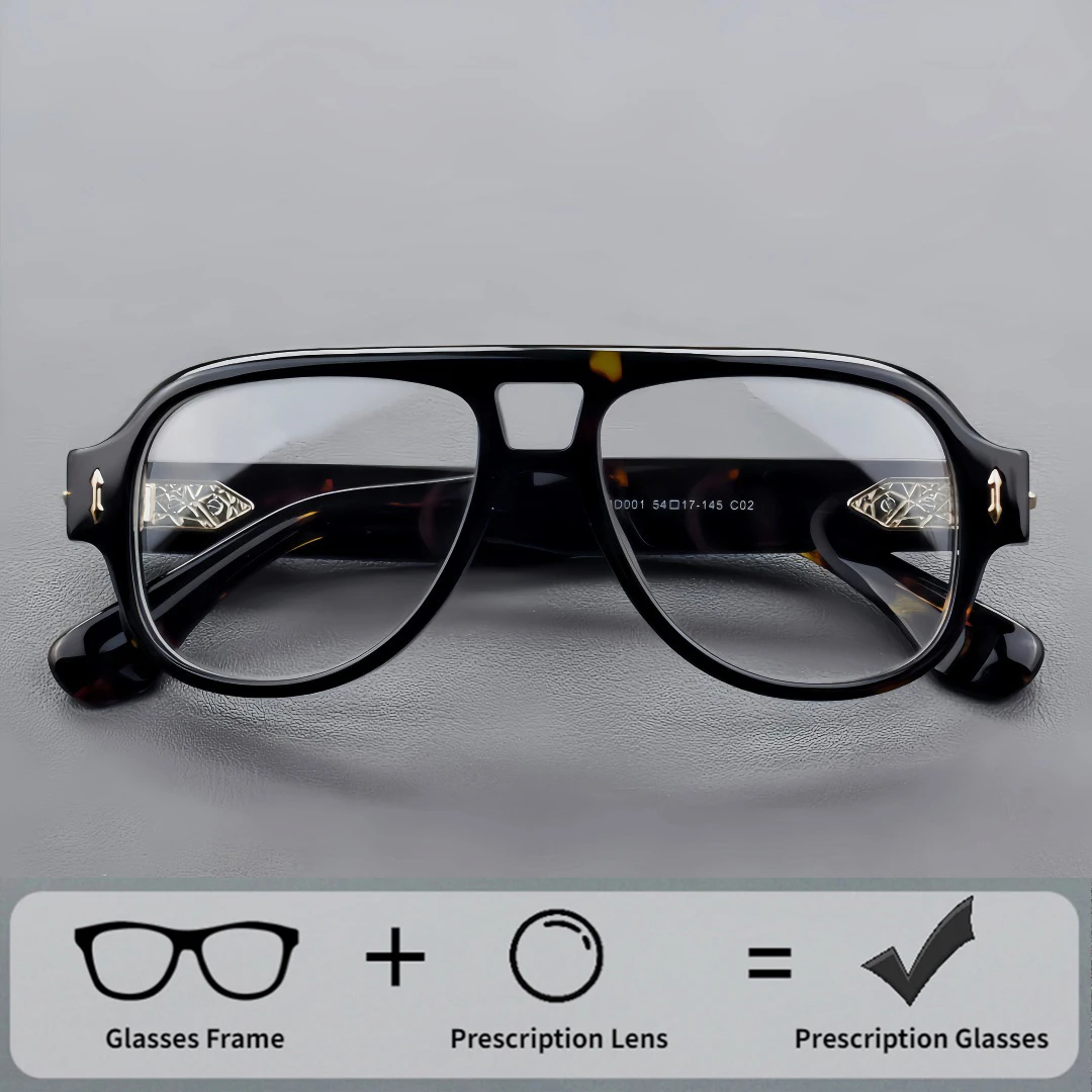 Acetate Glasses Frame Brand Design Cool Optical Frame for Men Women Eyeglasses Frame Luxury Eyewear Customize Prescription