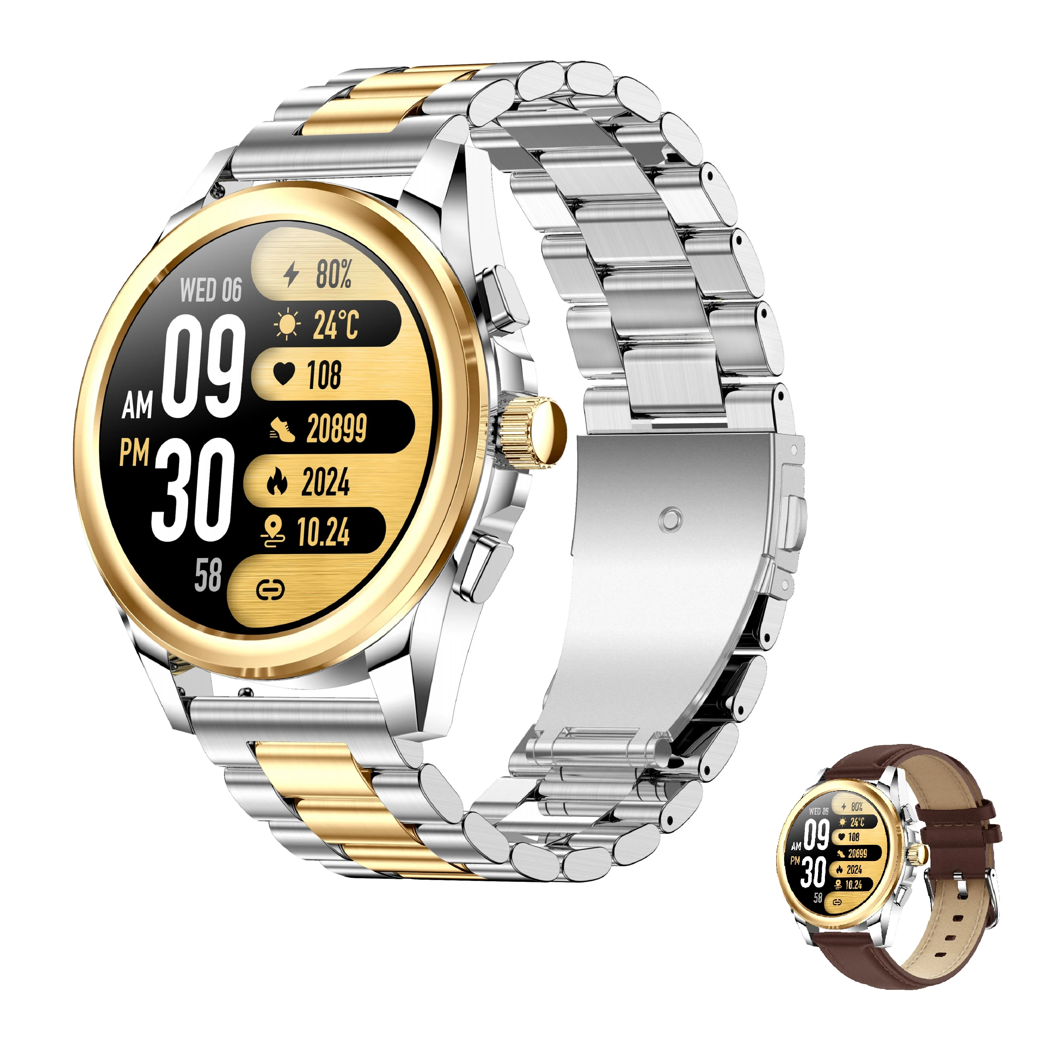 

Smartwatch Heart Rate Bluetooth Call Male Female Fitness Tracker Multi-function watch Fashion Watch Android IOS Smartwatch 2024