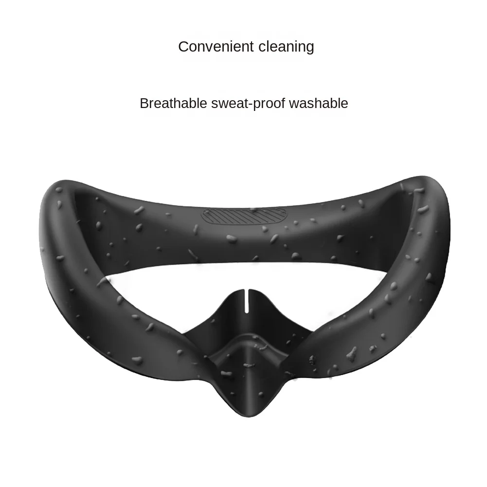 Cuscinetto per gli occhi per Pico 4 Maschera protettiva di ricambio in silicone Custodia protettiva Maschera anti-sudore Accessori per occhiali VR(Bianco)