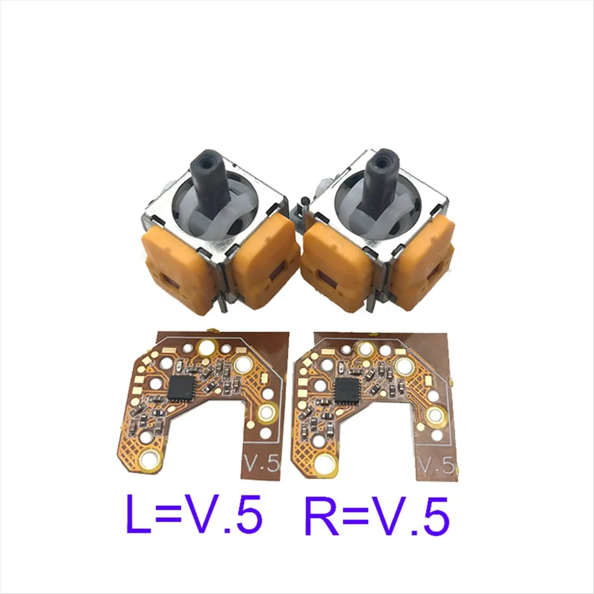 

[B63C] 2 шт. джойстик Холла + калибровальная плата для PS5 Геймпад с эффектом Холла и джойстик Холла/калибровка внешнего кольца