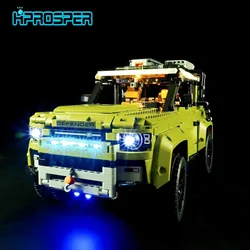 Hprosper LED Light para Lego 42110 Land Rover Defender Lâmpada de decoração (não inclui bloco de construção Lego)