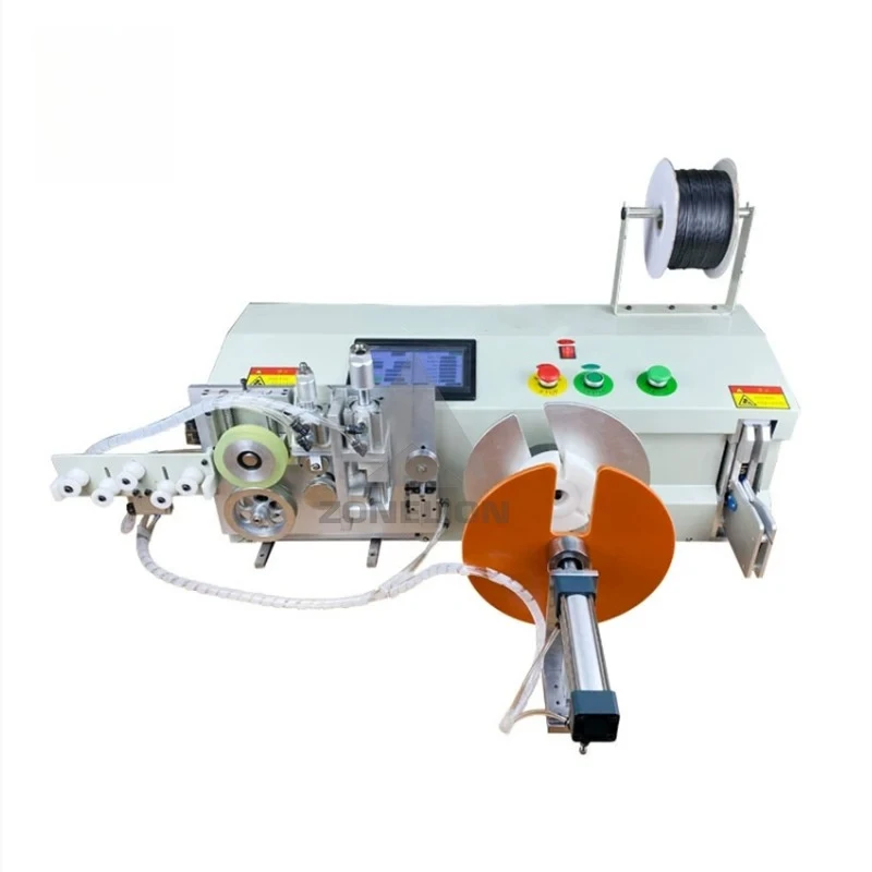 EW-20S-1 Wire Rope Spooling Coiling Reel Winding Machine With Measurement Cut Wind And Tie 18 - 45mm 50 - 200mm