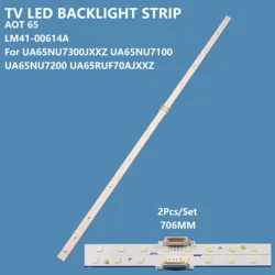 LED 백라이트 스트립 BN96-50380A V0T8-650SM0-R0 바 라이트, 삼성 65 인치 UN65TU850DFXZA 54LED TV 액세서리 수리 용, 세트당 2 개