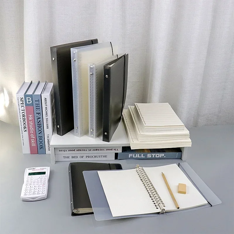 Loose leaf Notebook Set A4/B5/A5 Binder Blank/Line/Grid/Cornell/Dots Refillable for Students Supplies School Office Stationery