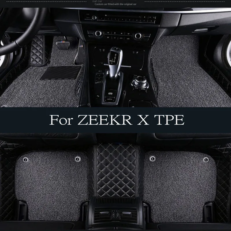 

Car Foot Mats Cargo Liner Trunk/Backrest Mat for ZEEKR X TPE All-Weather Accessiories Only Fit 5 Seats