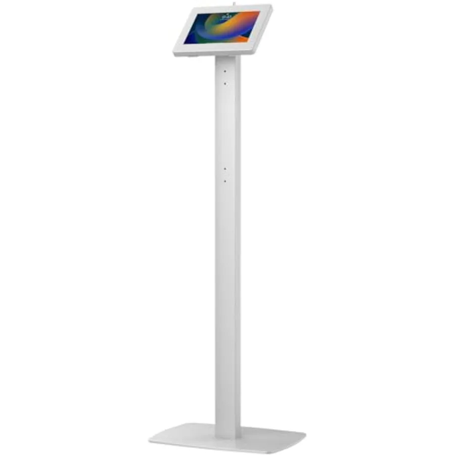 

Тонкая высокая напольная подставка-киоск с поворотом на 360 градусов и зарядным устройством с защитой от доступа для iPad 11 A16 Pro 11 M4 Air 11 M3 10-го поколения