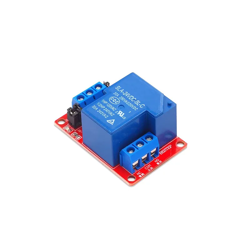 1Circuit Relay Module30A 5V12Vwith Optocoupler Isolation, High and Low Levels Can Be Triggered.