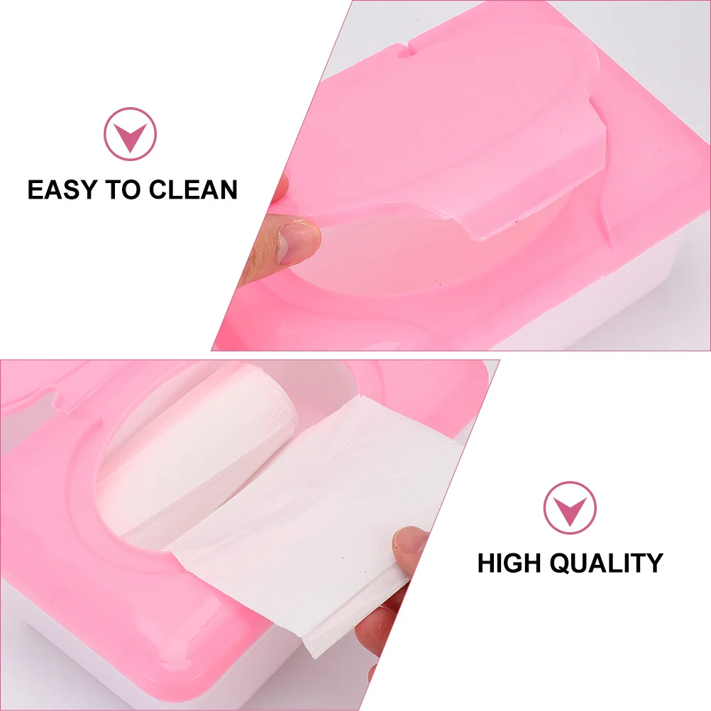 

2Pcs Environmentally Friendly Wet Tissue Holders Sturdy Plastic Storage Boxes Easy to Clean Napkin Organizers for Household Use
