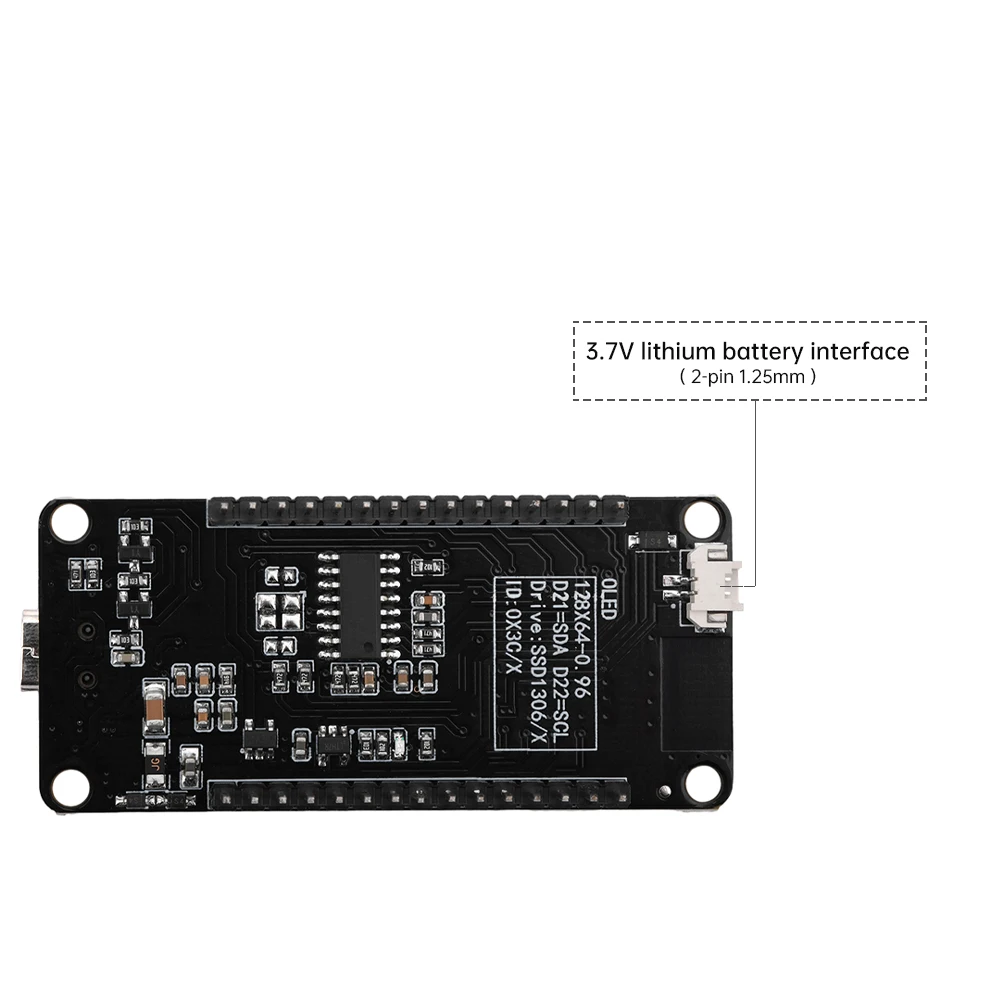 ESP32 ESP-WROOM-32D WIFI модуль макетной платы Ch340C желто-синий дисплей с 3,5-дюймовым Oled-экраном 30-контактная демо-плата