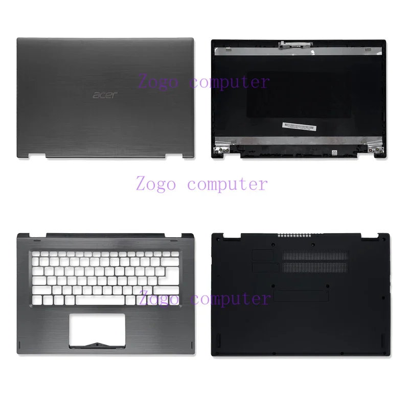 

New top case for Acer Spin 3 SP314-51 SP314-52 n17w5 laptop LCD back cover/palmrest/bottom case touch version a cover 14 inch