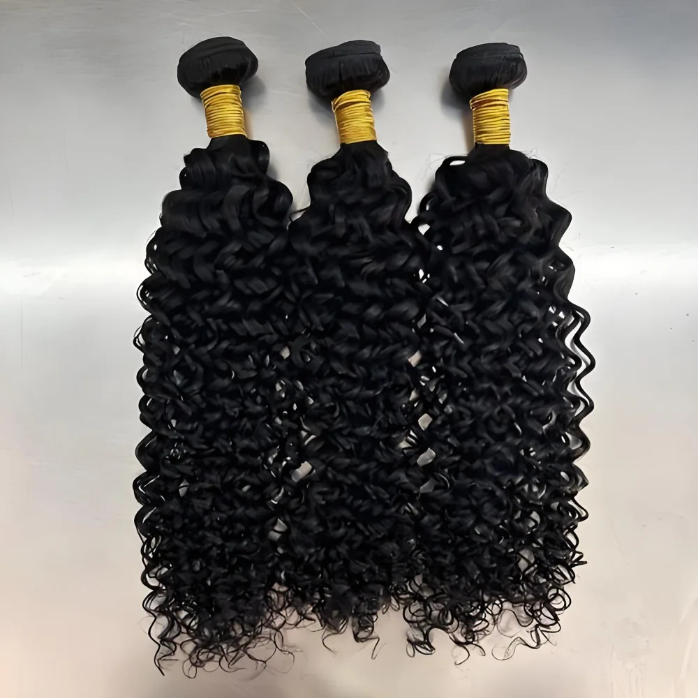 3 pezzi fasci di capelli umani di alta qualità 10A fasci di tessuto brasiliano dei capelli grezzi 10 30 pollici estensioni dei fasci di capelli umani dell'onda d'acqua