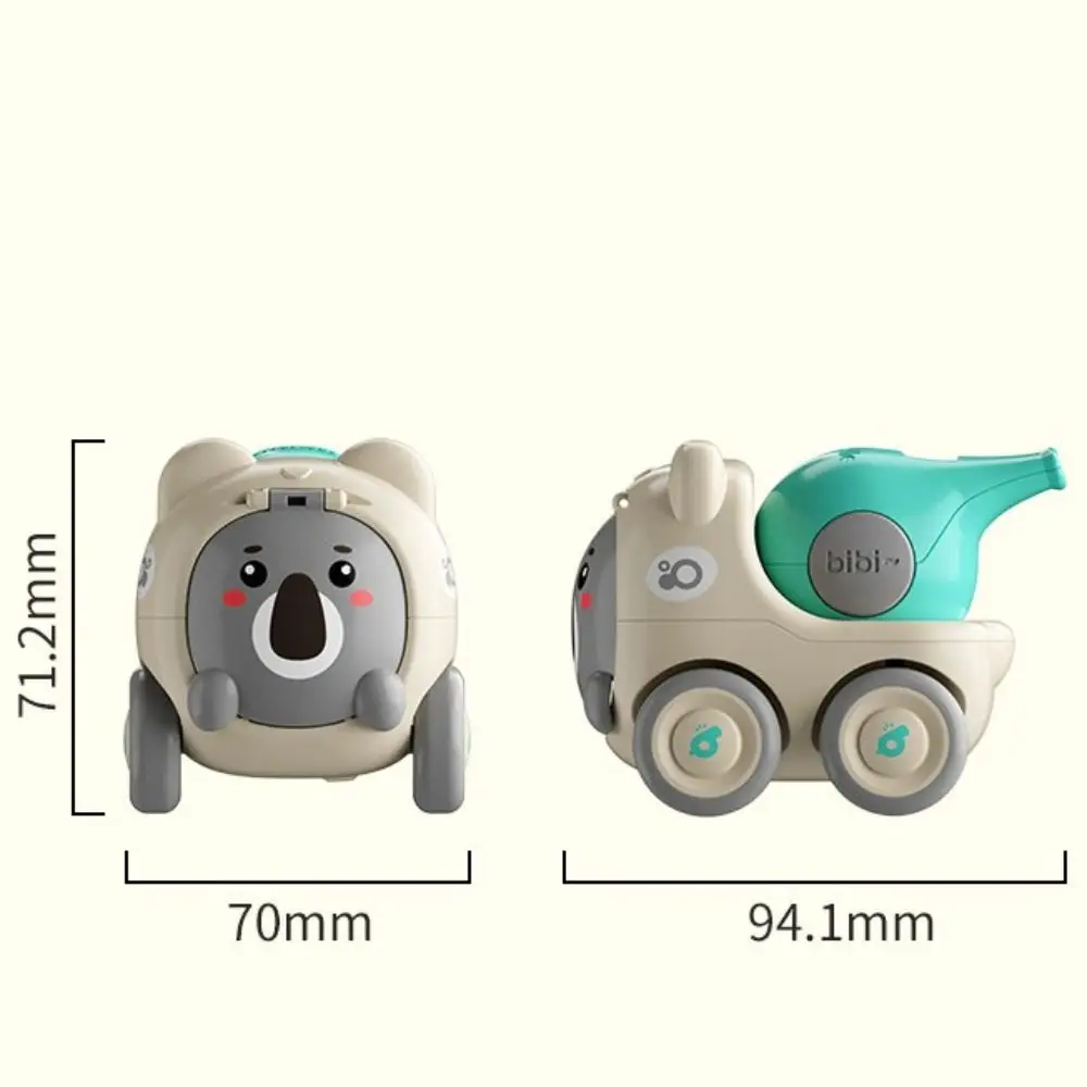 Cute Kids Learning Car Toys Enlightening Inertial Cartoon Animals Whistle Toys Birthday Gift 1 Year Old Educational Toy Boys