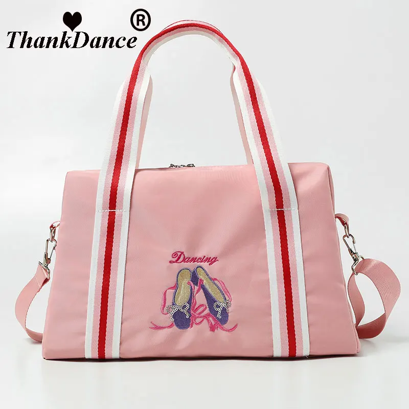 Women Ballet Dance Bags Girls Dance Bags Kids Children Lovely Embroidery Handbag for Girl Ballet Bag Bachata