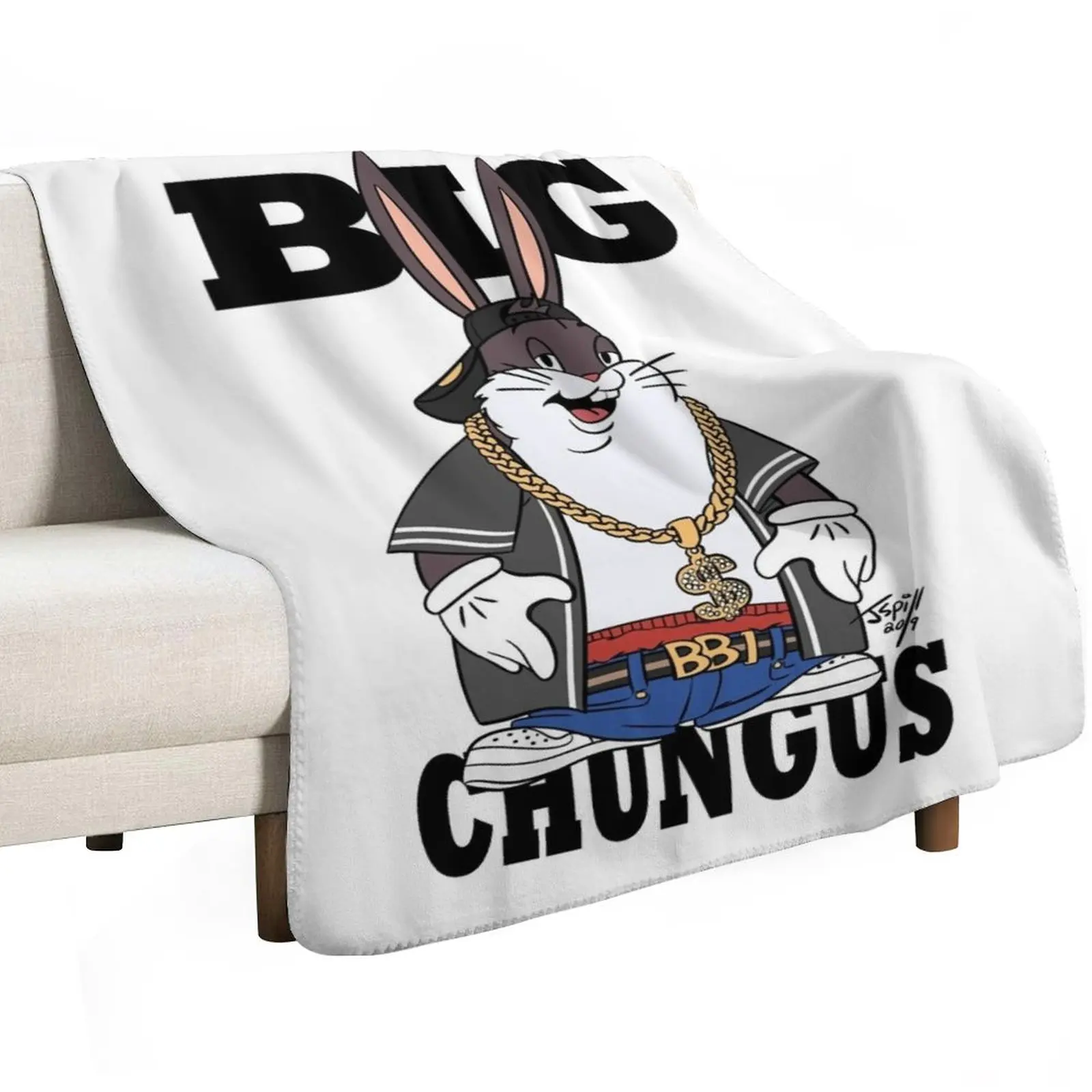 

Big Chungus T-Shirt Throw Blanket Summer Beddings warm winter bed plaid for babies Blankets
