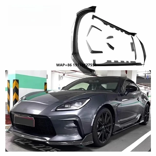 

Carbon Fiber for 2020- GR86 ZN8 BRZ ZC8 Toms Wide Body Kit Tom's Glass Fiber Front Bumper Side Skirts Diffuser Bodykit