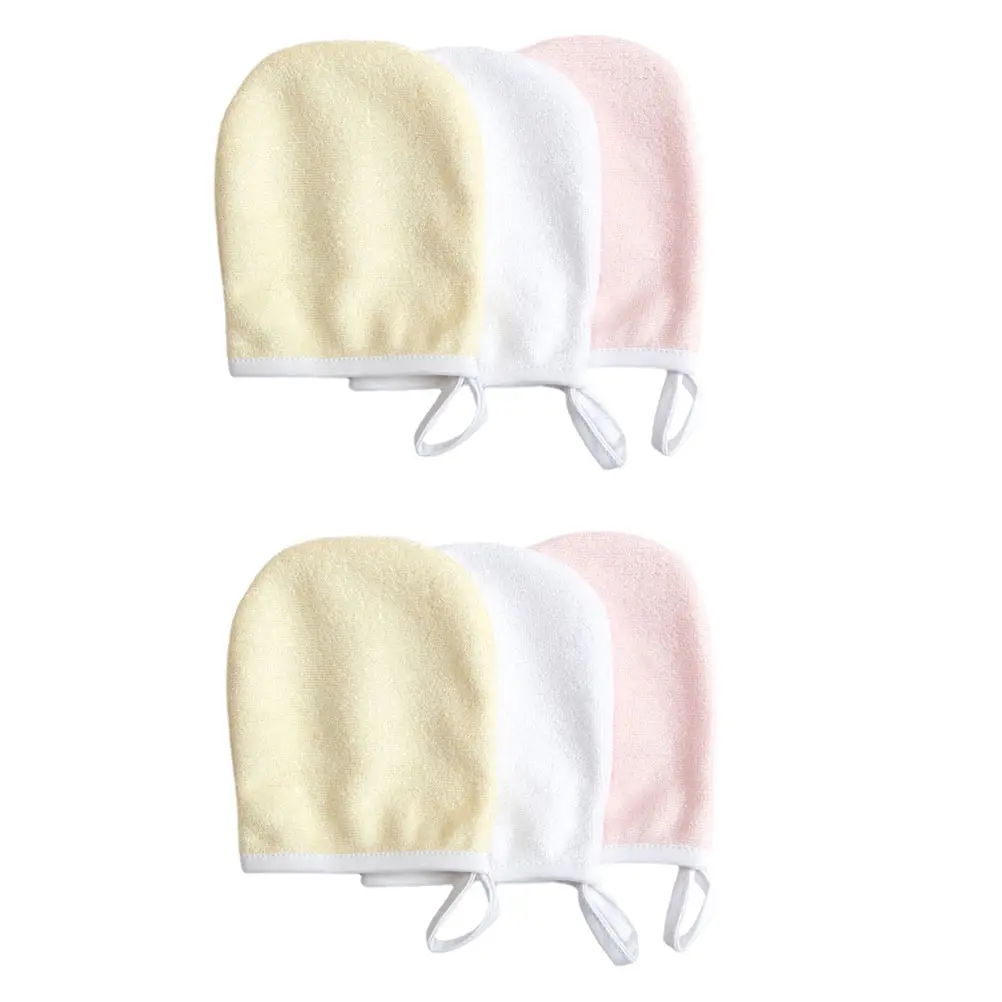 6개입 메이크업 리무벌 패드 재사용 가능한 마이크로파이버 부드러운 얼굴 클렌징 타월렛 피부 관리를 위한 다목적 제품