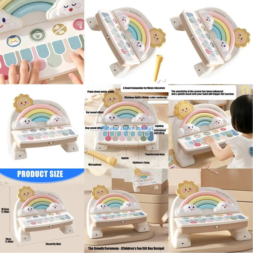 

090B Lightweight Electronic Piano for Toddlers Easy to Carry Promoting Outdoor Entertainment and Travel Fun